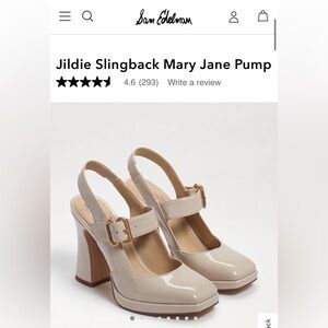 Sam Edelman Beige Slingback Heels